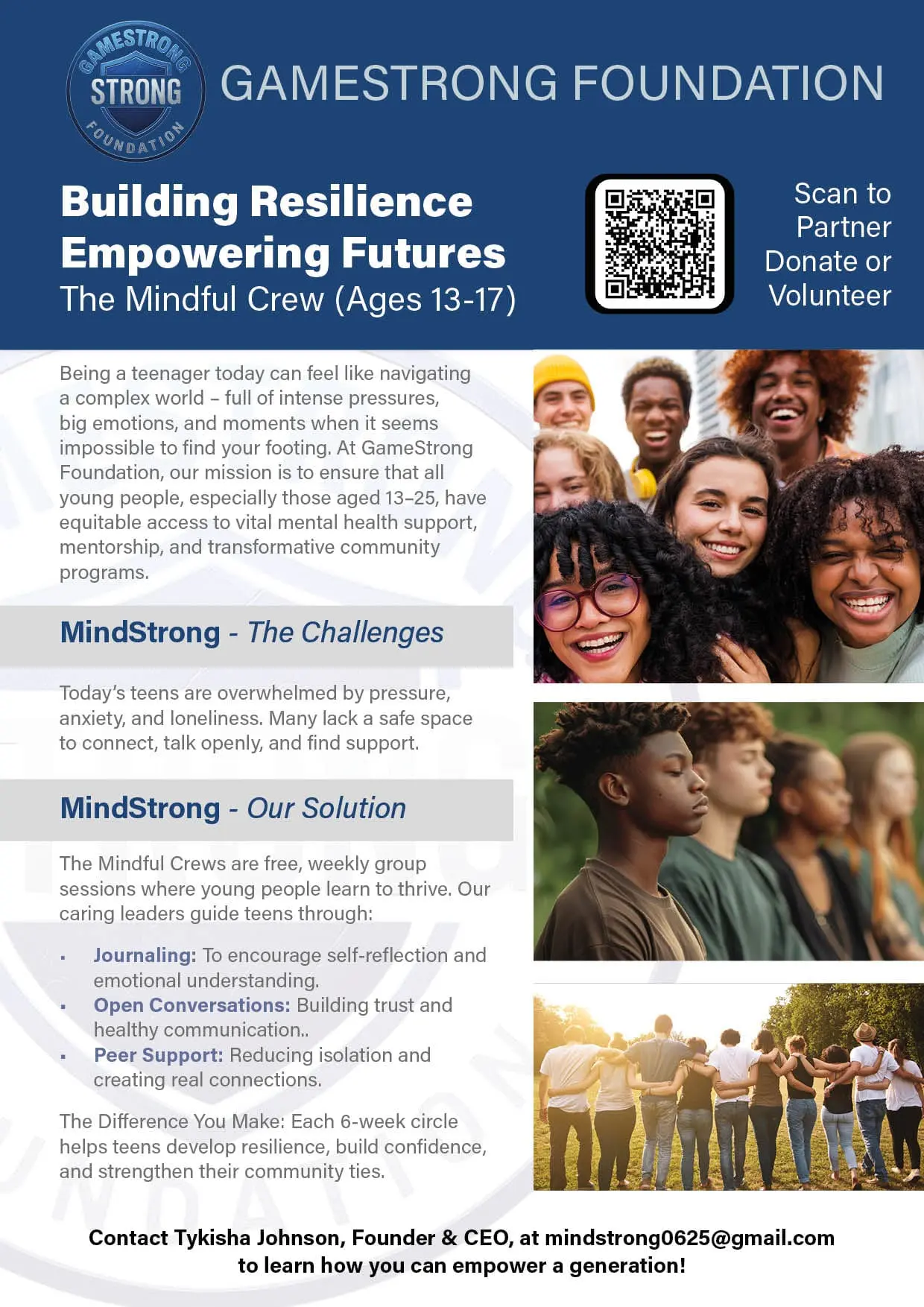MindStrong program promotes mental health resilience in youth through engaging activities.